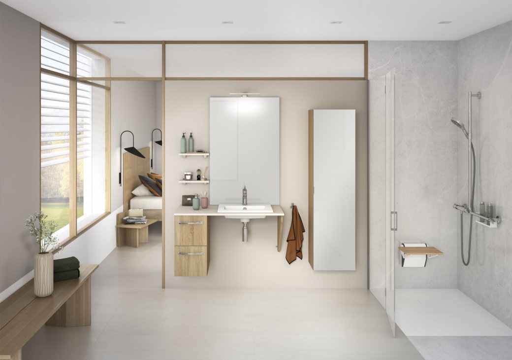 Salle de bain PMR Delpha