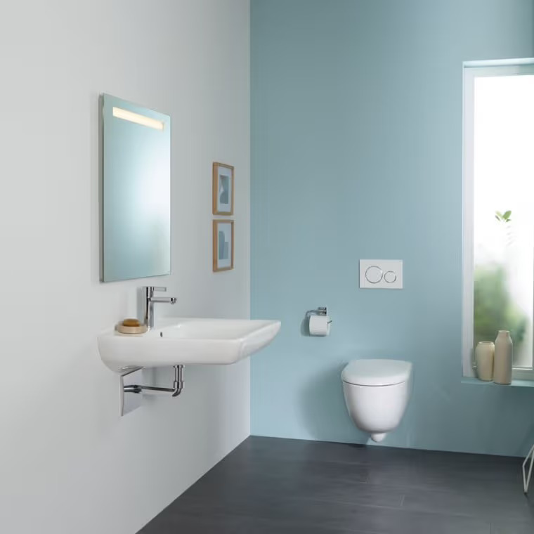 WC PMR rehaussé suspendu